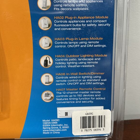 Intermatic HA09C Wireless Handy Remote Controller 6 Channel Wireless Home New - Picture 6 of 6